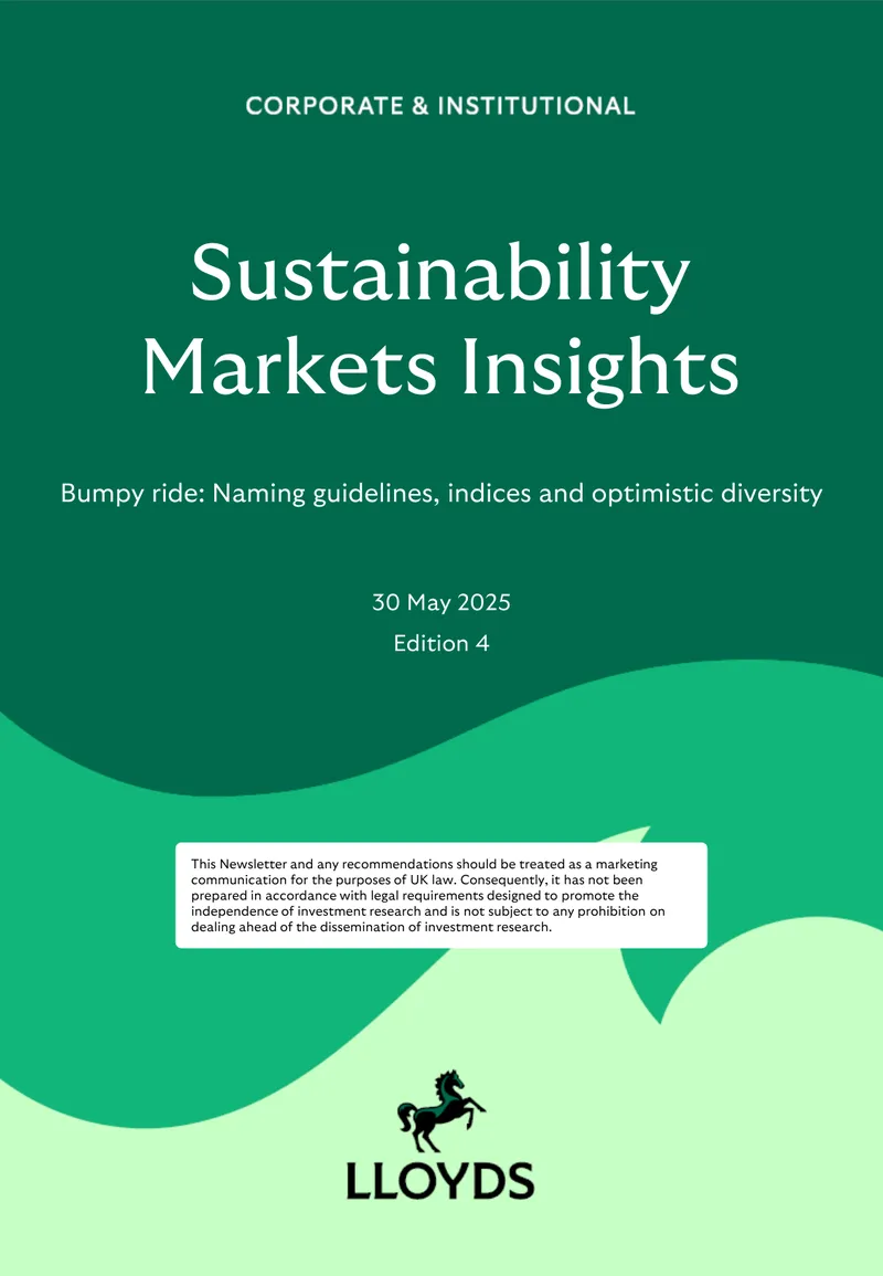 Sustainability Markets Insights on Fund Naming Guidelines
