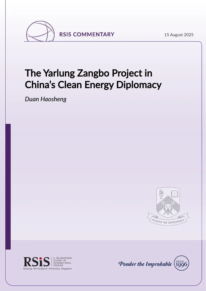 Yarlung Zangbo Hydropower Project and Regional Diplomacy