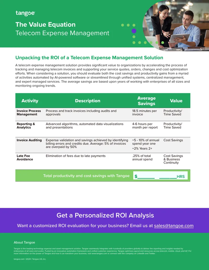 Telecom Expense Management Solution ROI Analysis