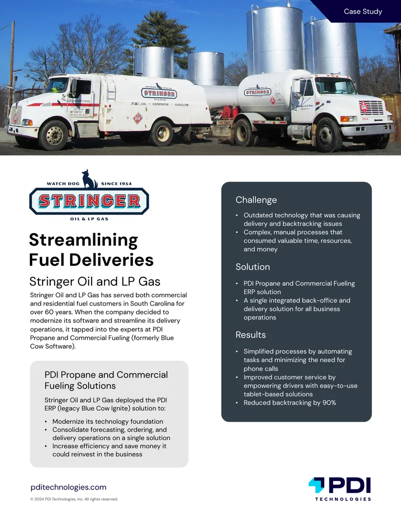 Streamlining Fuel Deliveries at Stringer Oil and LP Gas