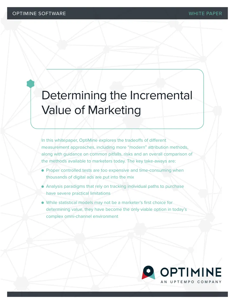 Determining the Incremental Value of Marketing