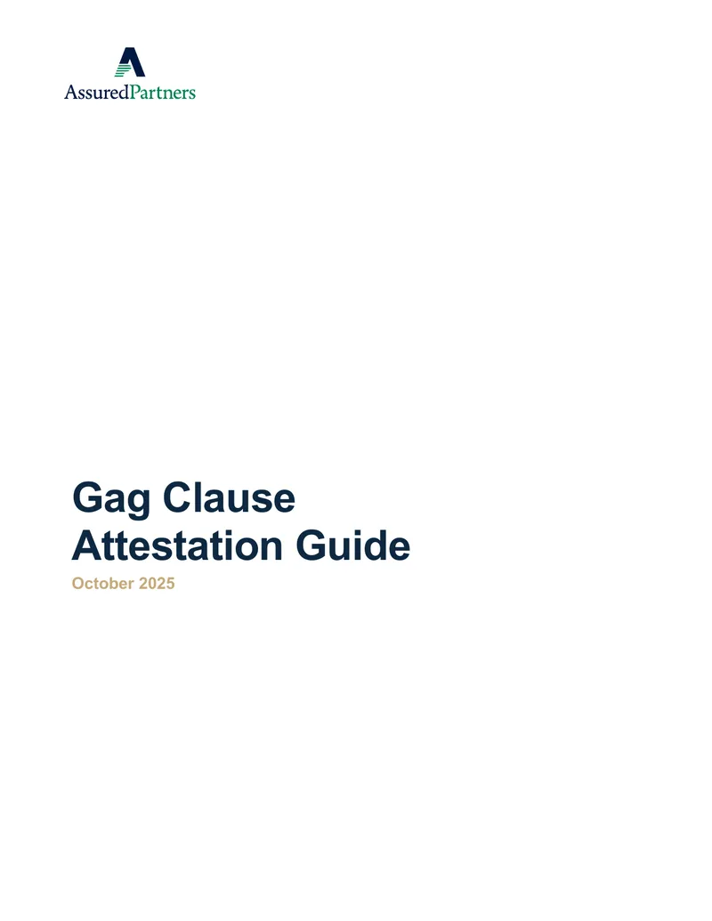 Gag Clause Attestation Compliance Guide