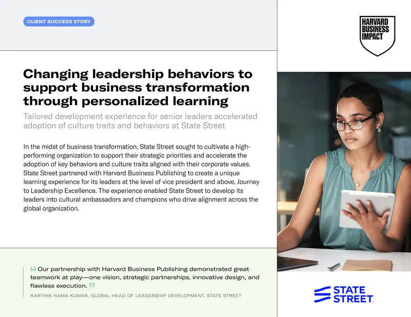 Leadership Development and Cultural Transformation at State Street