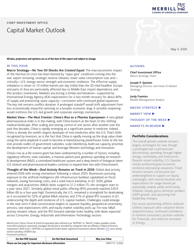 Capital Market Outlook May 2026 Report
