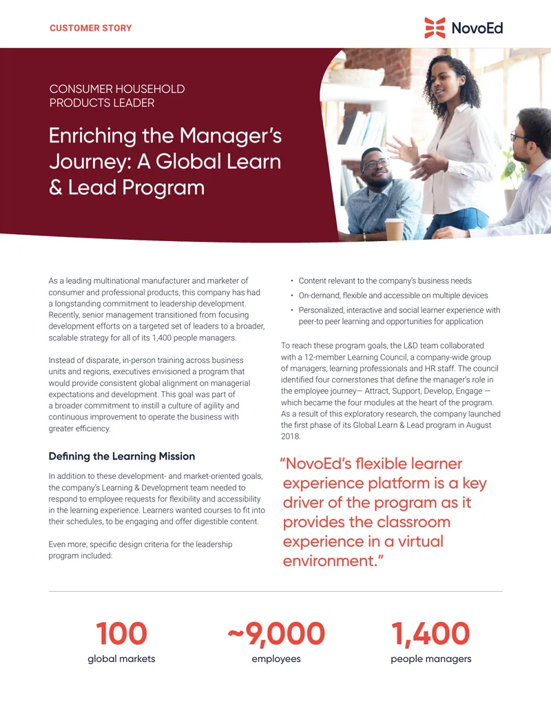 Global Learn & Lead Program Development