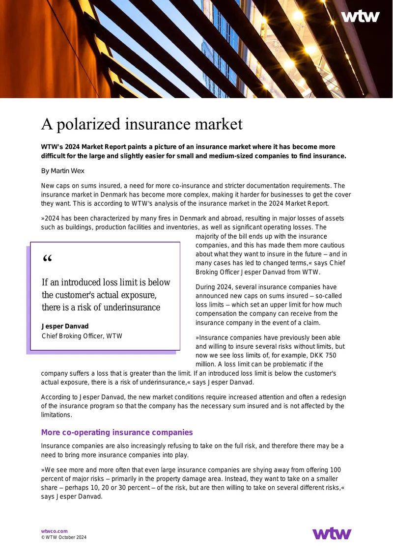 2024 Market Report on Insurance Trends