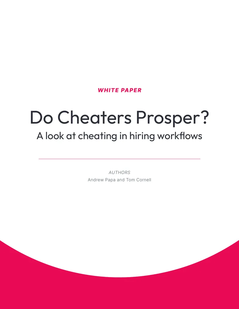 Cheating in Hiring Workflows Analysis