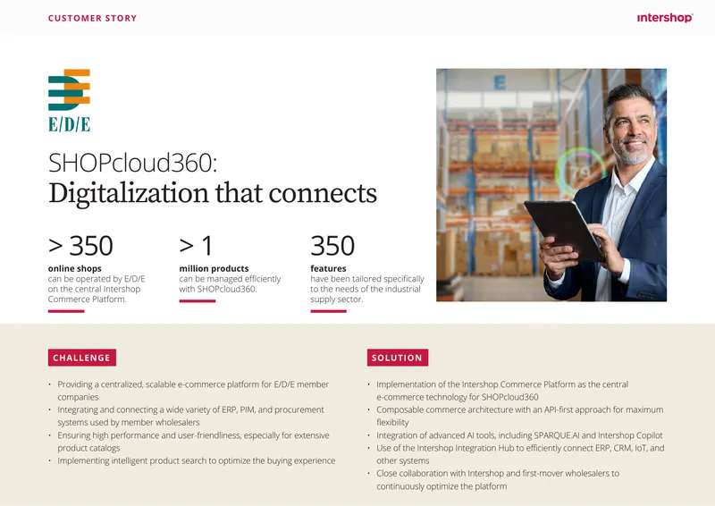 Implementation of SHOPcloud360 for E/D/E Members