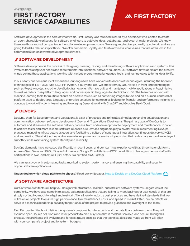Software Development and Project Management Practices