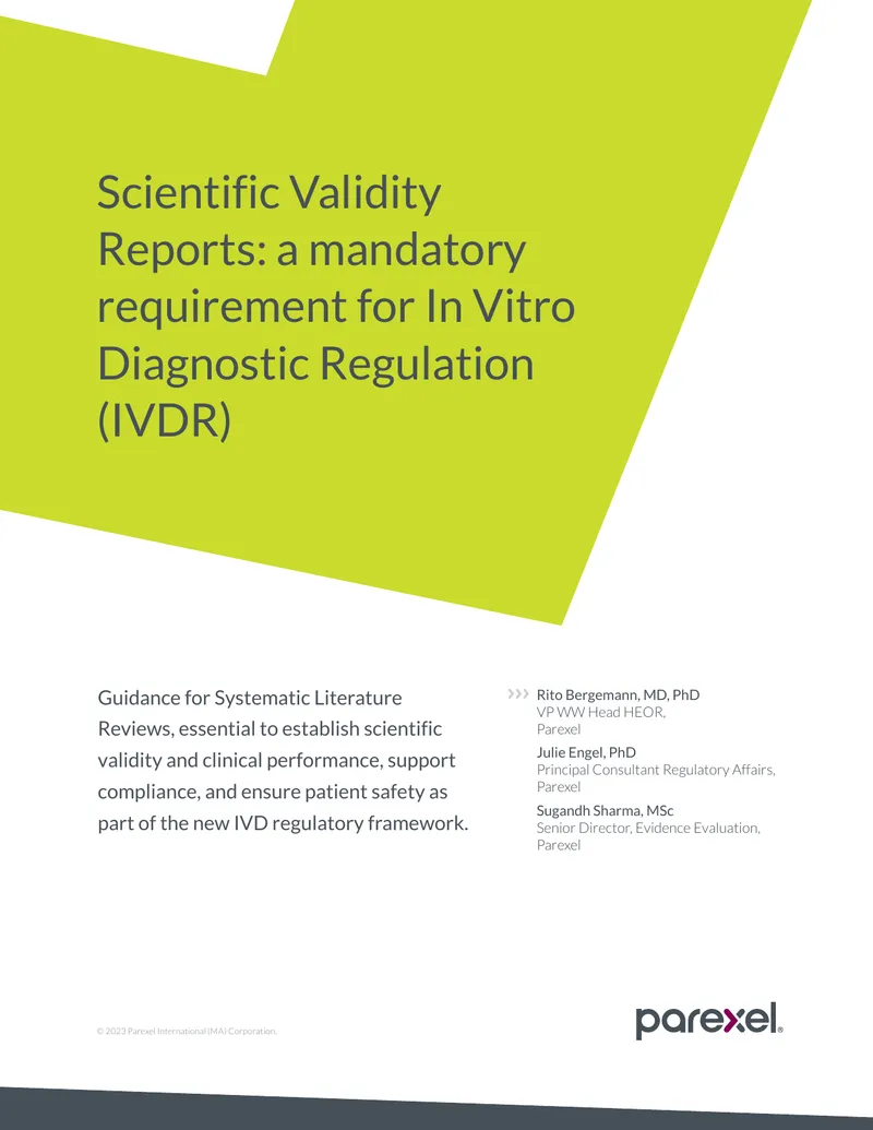 Scientific Validity Reports for In Vitro Diagnostic Regulation