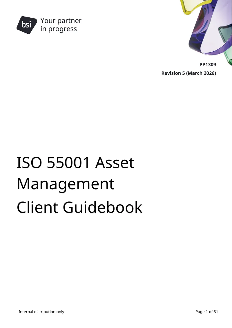 ISO 55001 Asset Management Client Guidebook