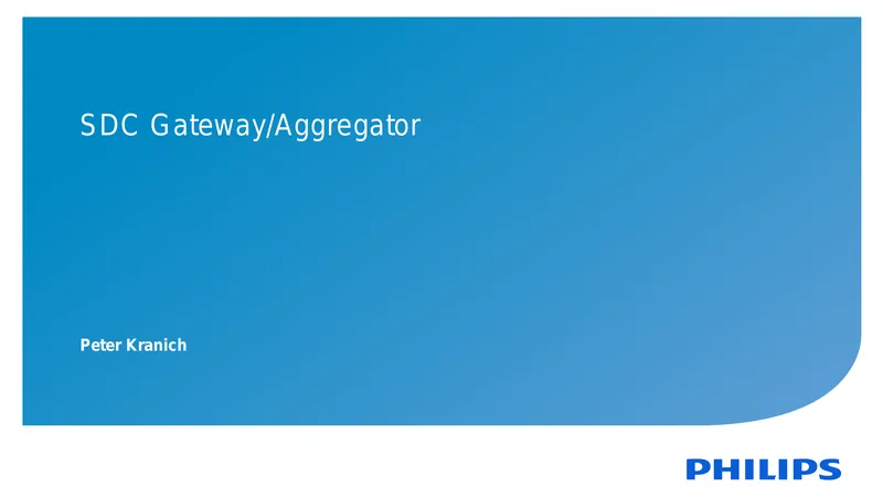Hospital Patient Monitoring SDC Aggregator Approaches