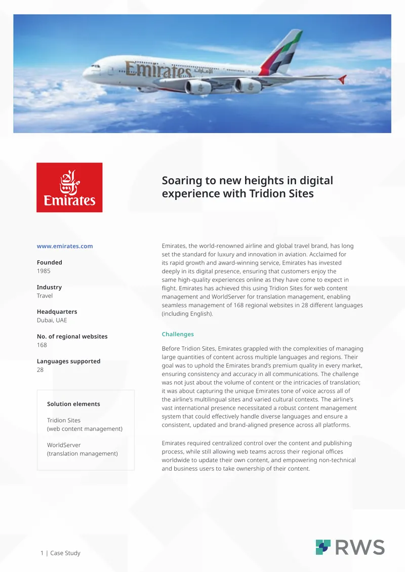 Emirates Airline Digital Transformation Case Study