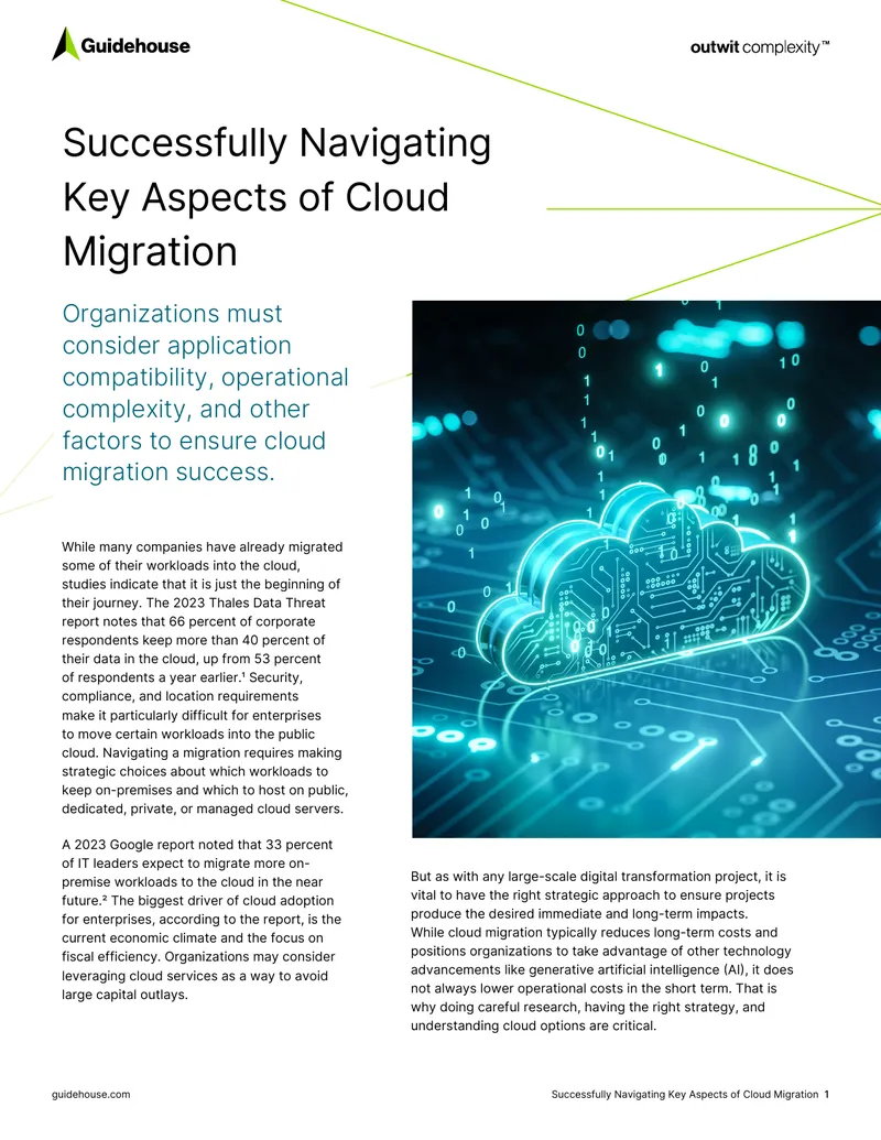 Successfully Navigating Key Aspects of Cloud Migration