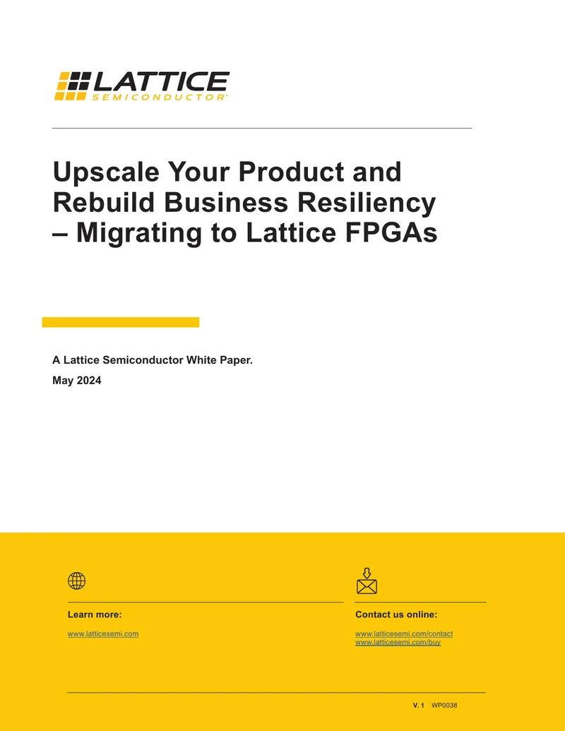 Migrating to Lattice FPGAs for Business Resilience