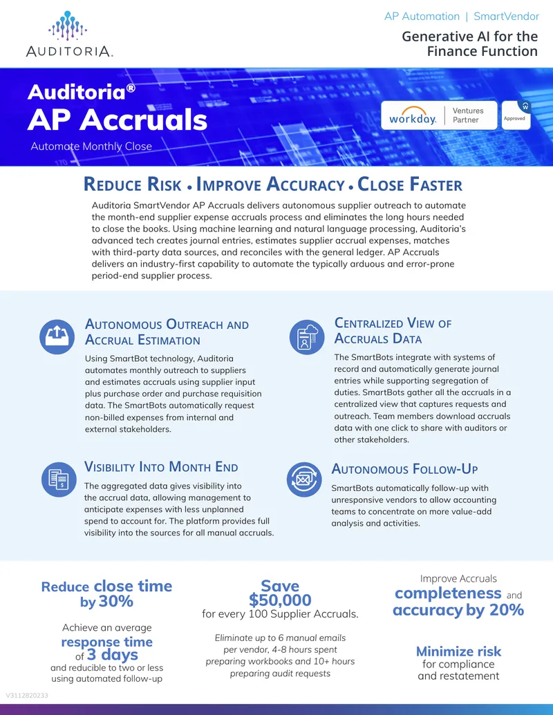 Automated Accounts Payable Accruals Process