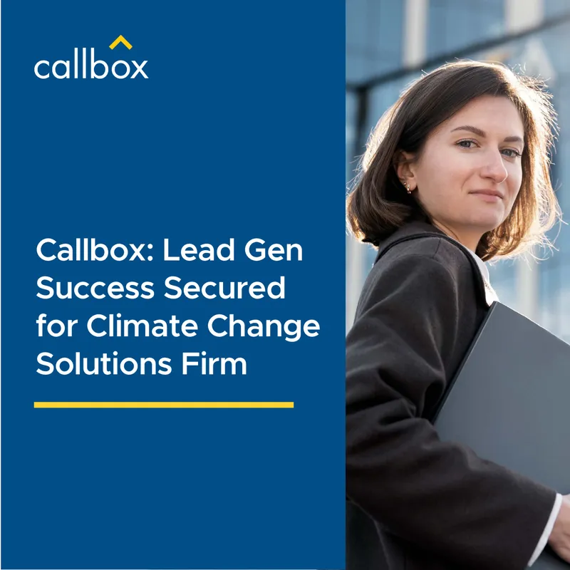 Lead Generation Campaign for Climate Change Solutions Firm