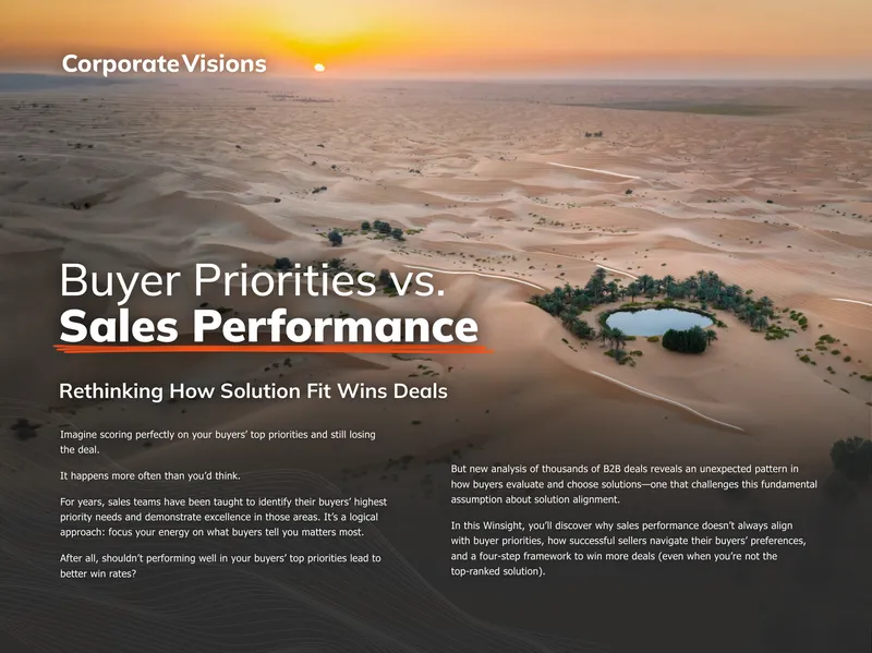 Buyer Priorities and Sales Performance Analysis
