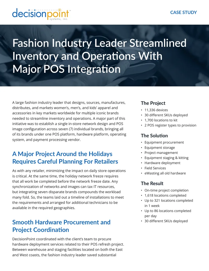 Fashion Industry POS Integration Case Study