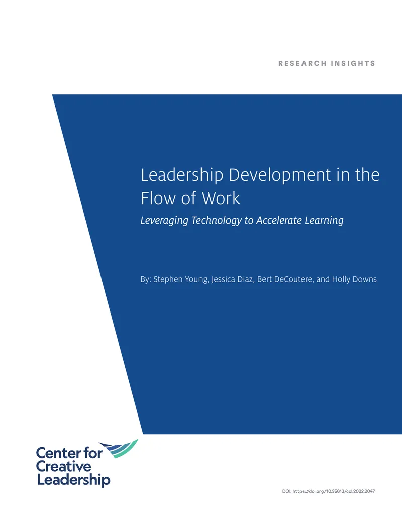 Leadership Development in the Flow of Work