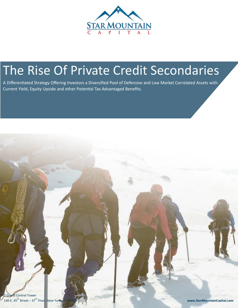Private Credit Secondaries Market Analysis