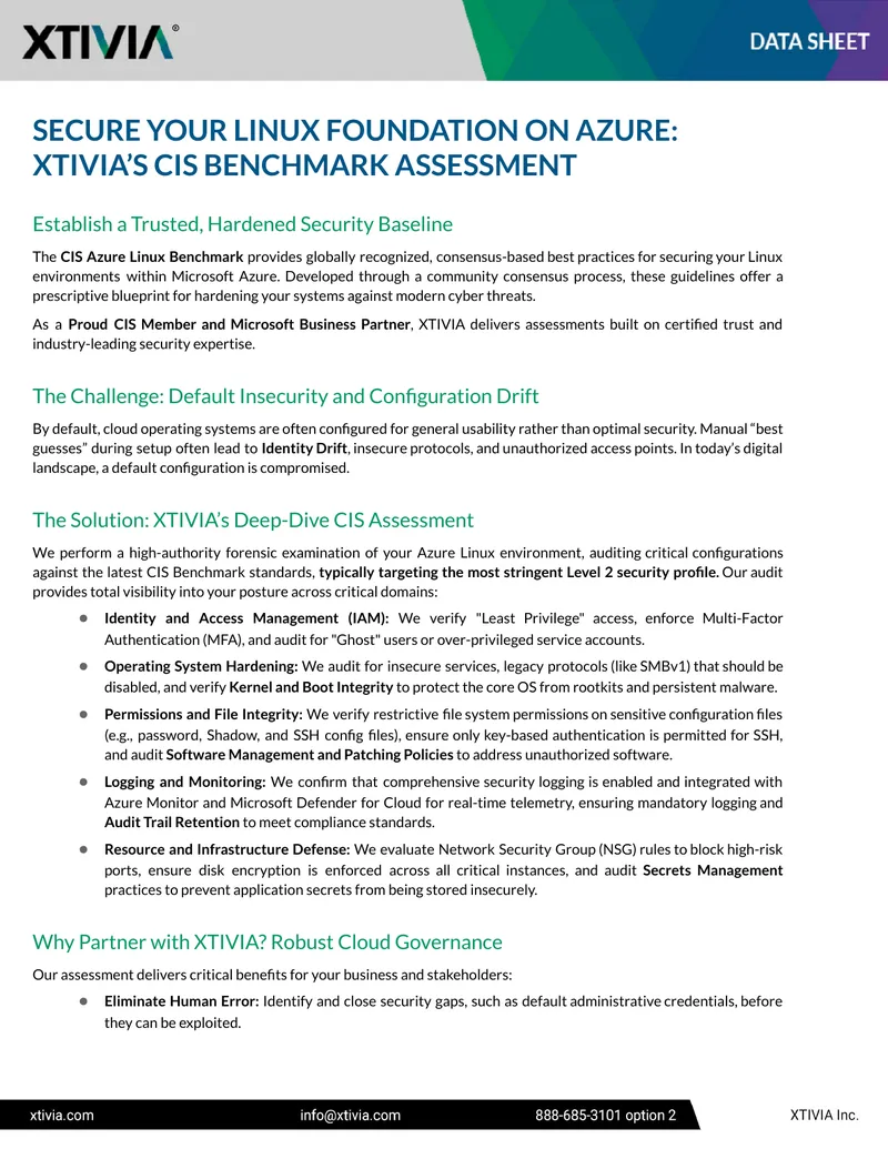 CIS Benchmark Assessment for Azure Linux Security