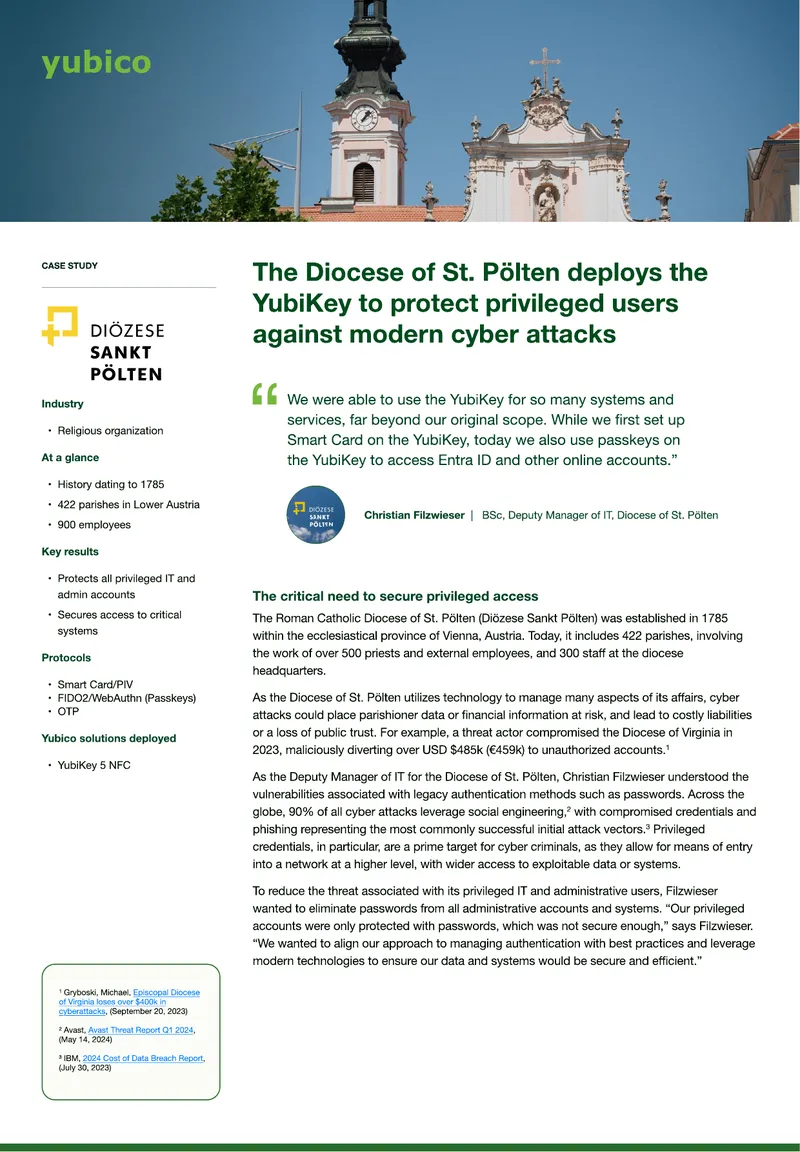 YubiKey Deployment for Enhanced Cybersecurity