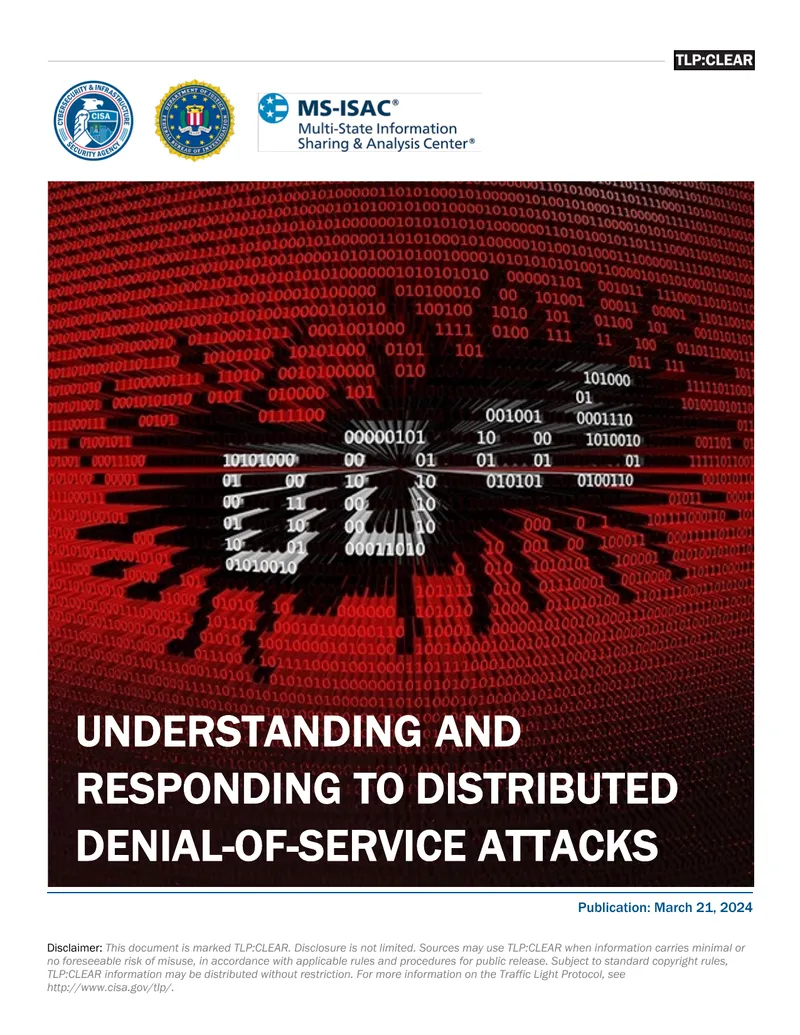 Understanding and Responding to Distributed Denial-of-Service Attacks