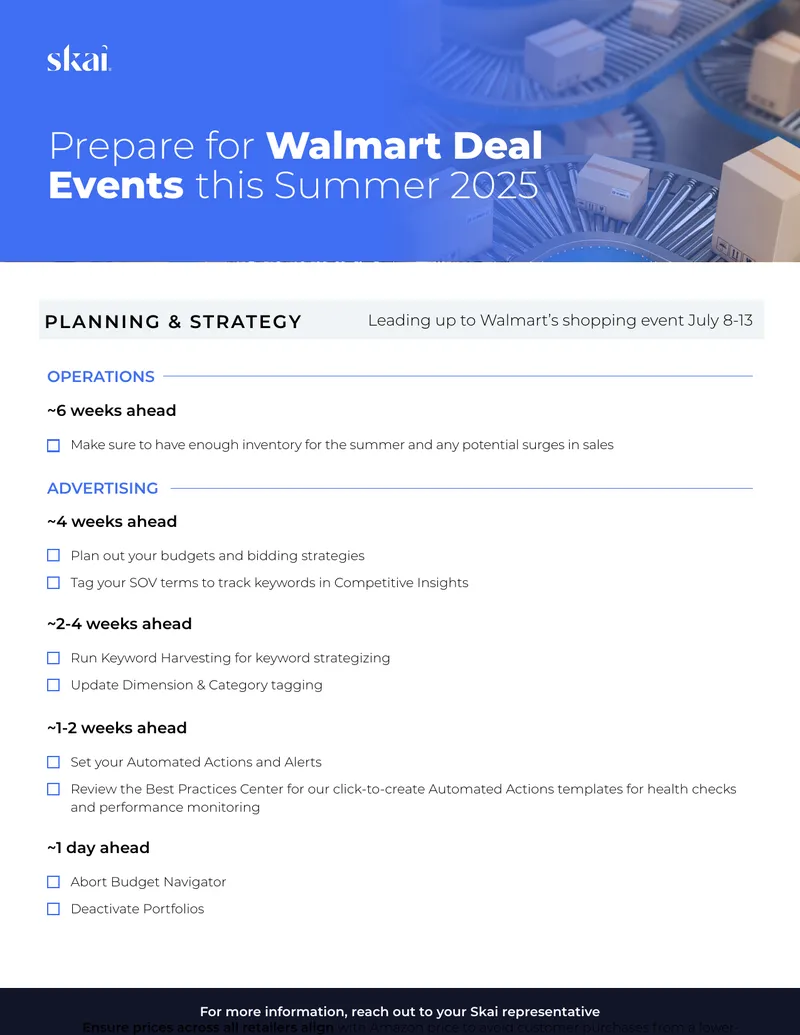 Walmart Summer Sales Event Preparation Guide