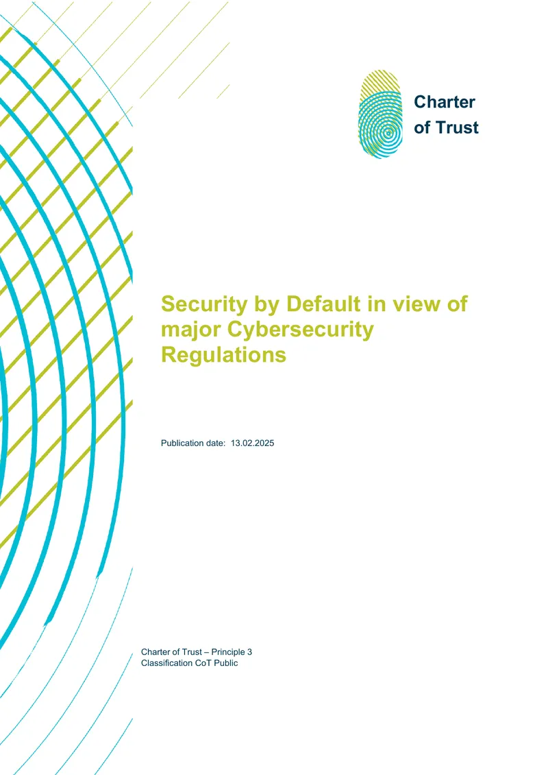 Security by Default in Cybersecurity Regulations