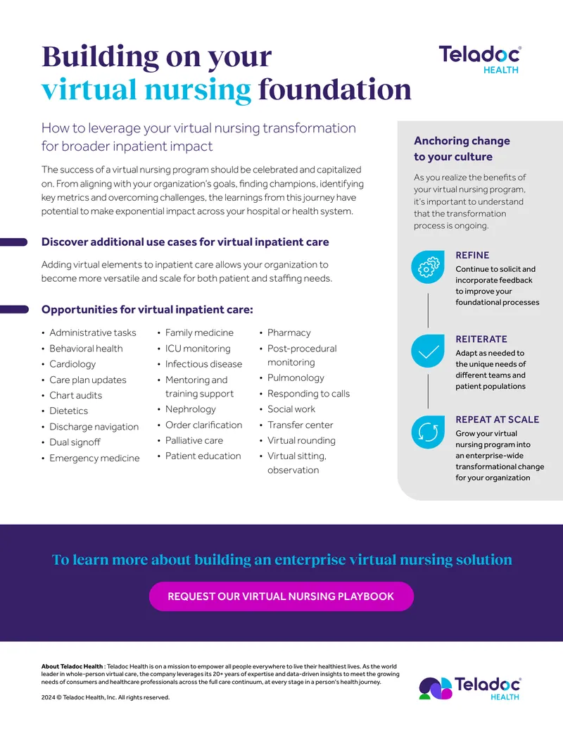 Virtual Nursing Program Implementation Guide