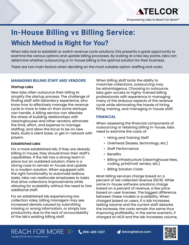 In-House Billing vs Outsourcing Billing Services