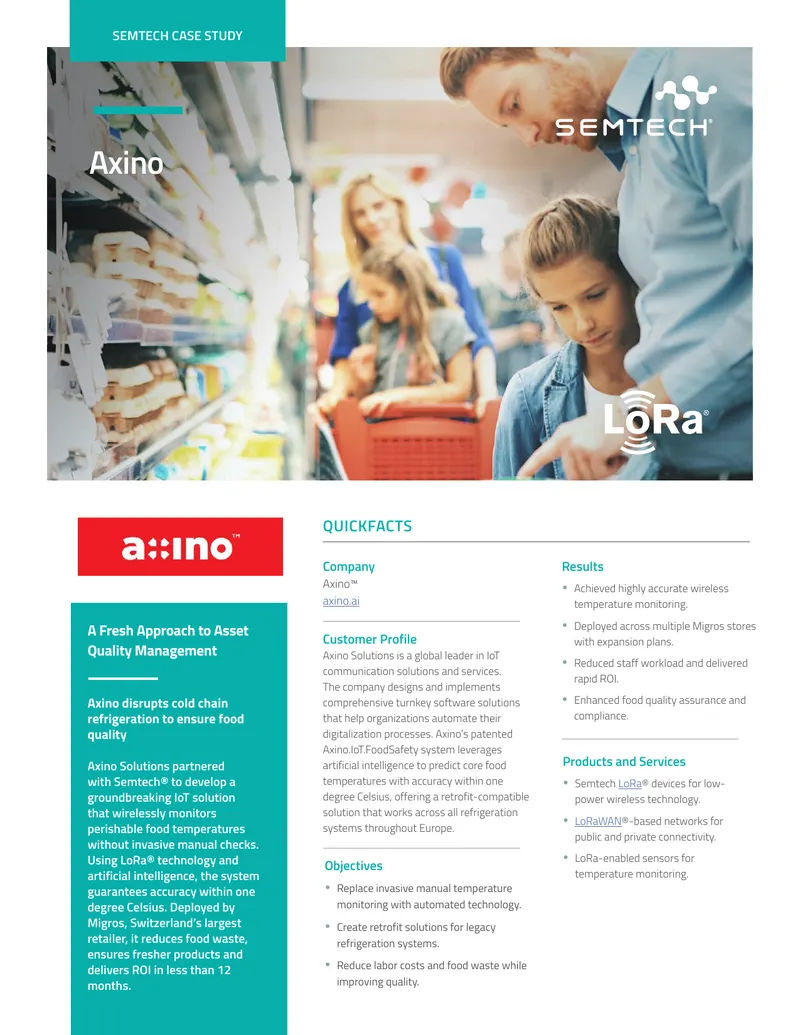 IoT Temperature Monitoring Solution for Food Safety
