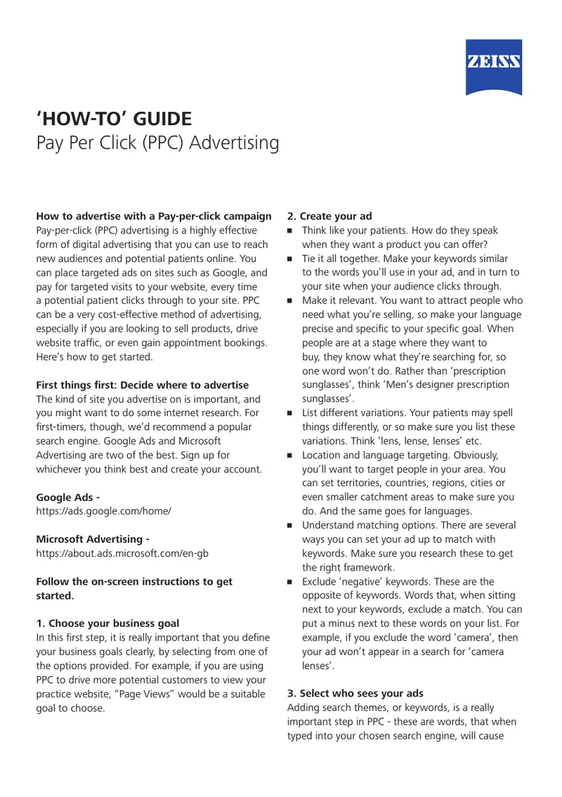 Pay Per Click Advertising How-To Guide