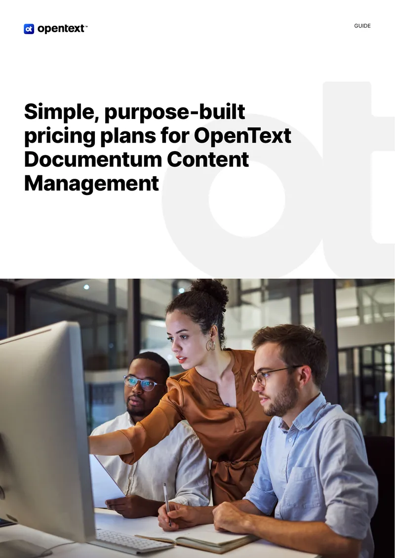 OpenText Documentum Content Management Pricing Plans Guide