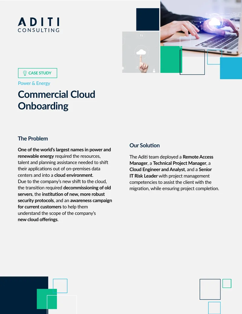 Cloud Migration Support Case Study