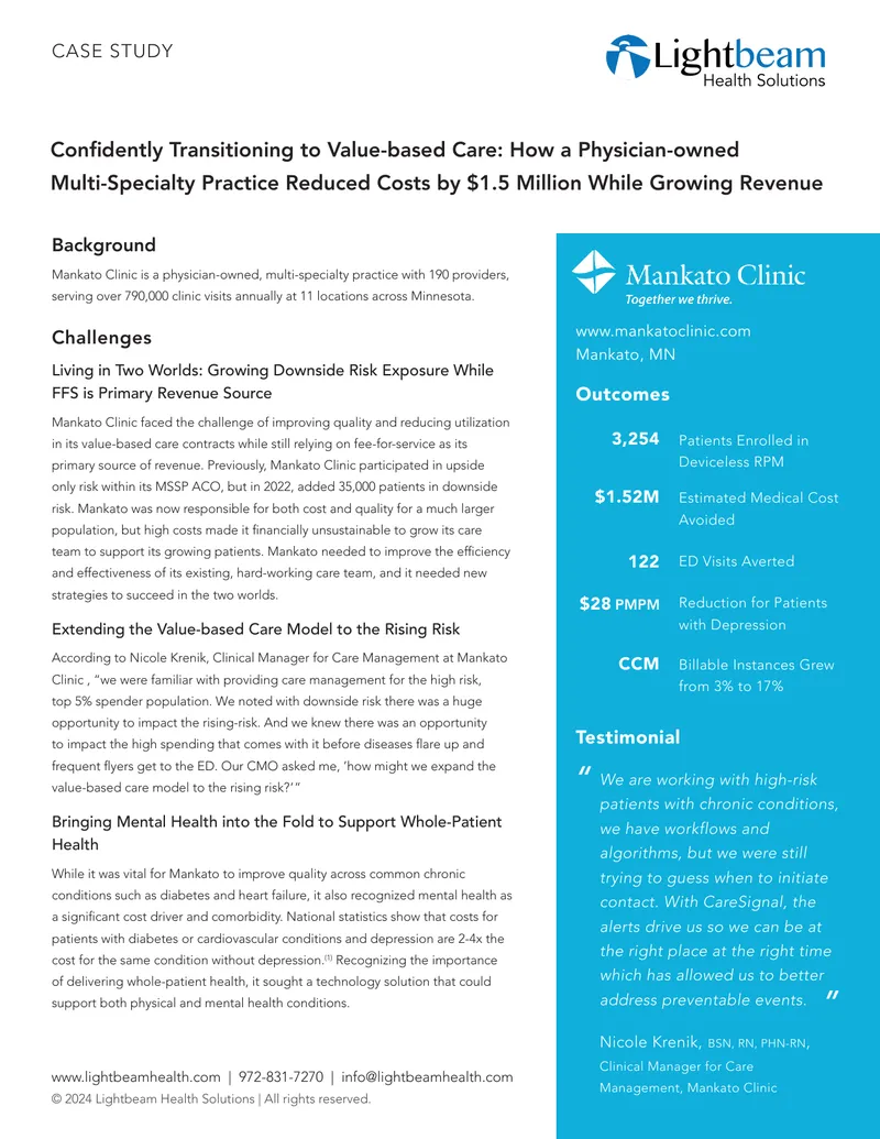 Transitioning to Value-based Care in Multi-Specialty Practice