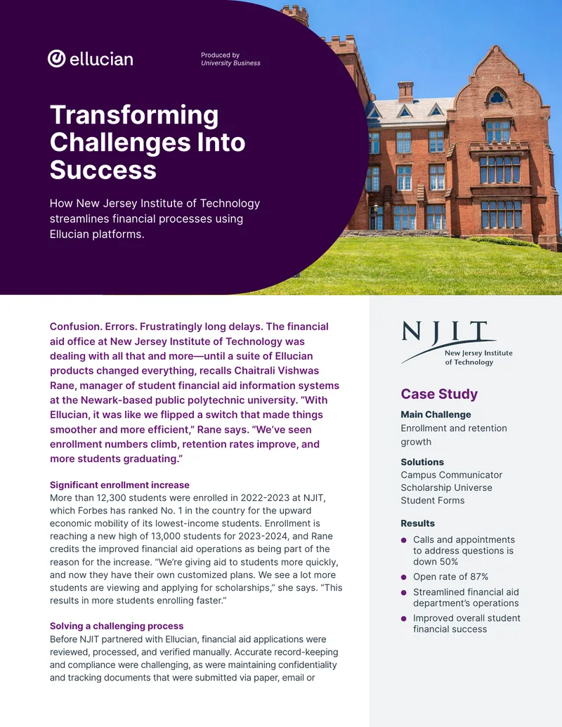 Streamlining Financial Processes at NJIT