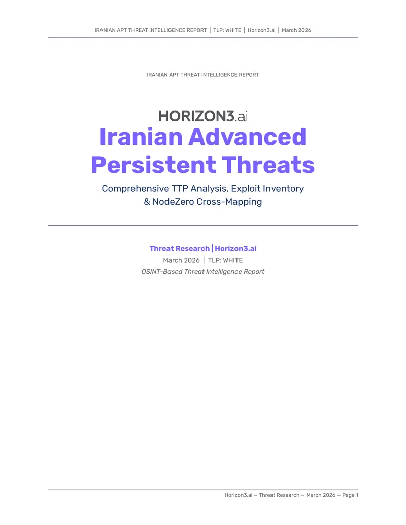 Iranian Advanced Persistent Threat Intelligence Report