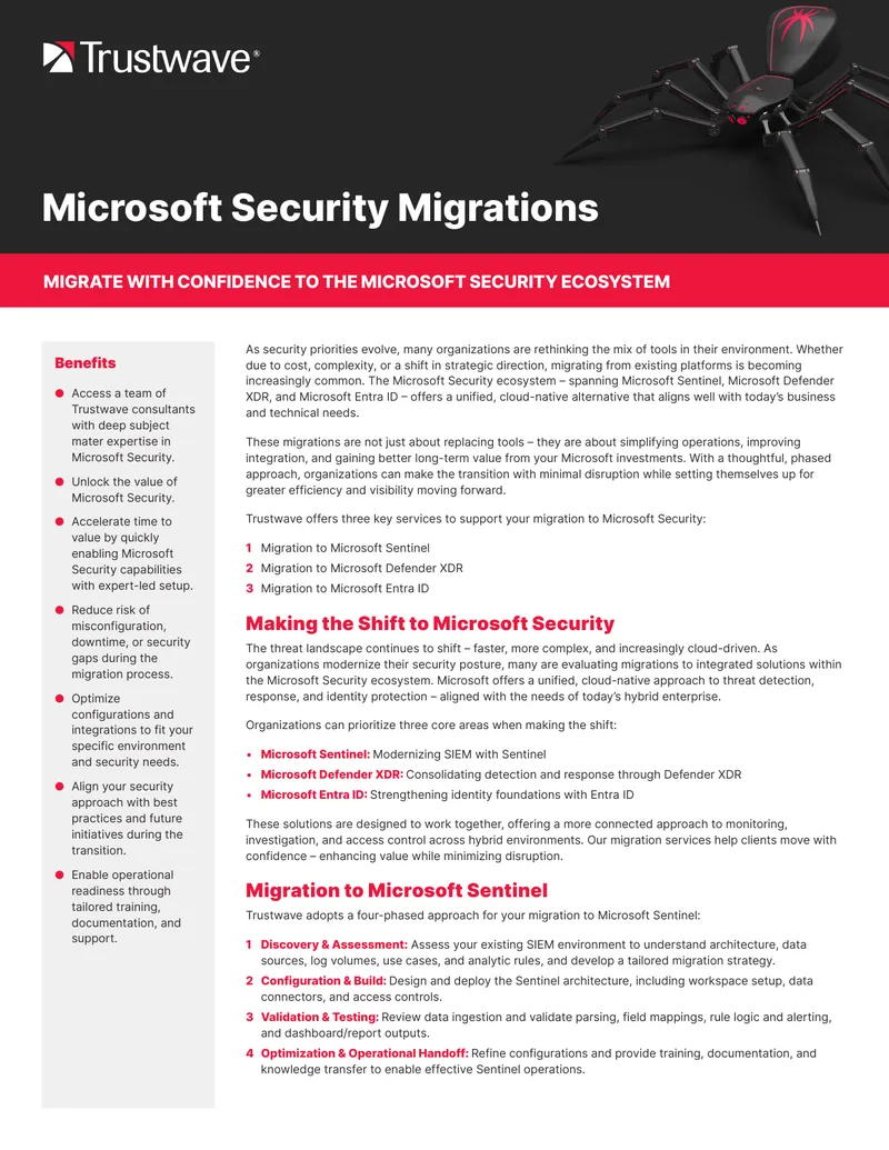 Microsoft Security Migration Strategies and Services