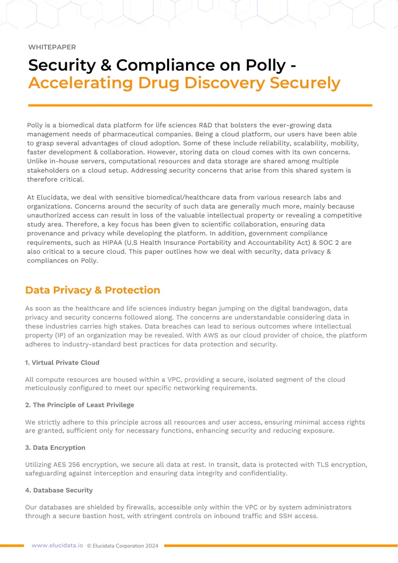 Security and Compliance Framework for Polly Platform