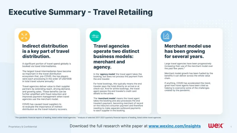 Travel Retailing and Indirect Distribution Models