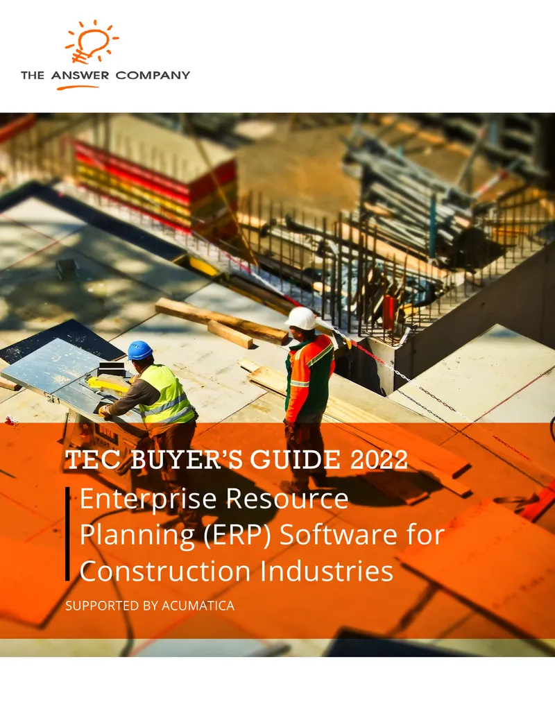 Enterprise Resource Planning Software for Construction Industries