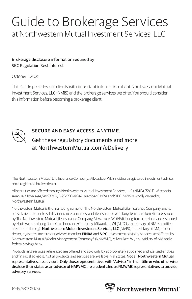 Guide to Brokerage Services at Northwestern Mutual Investment Services