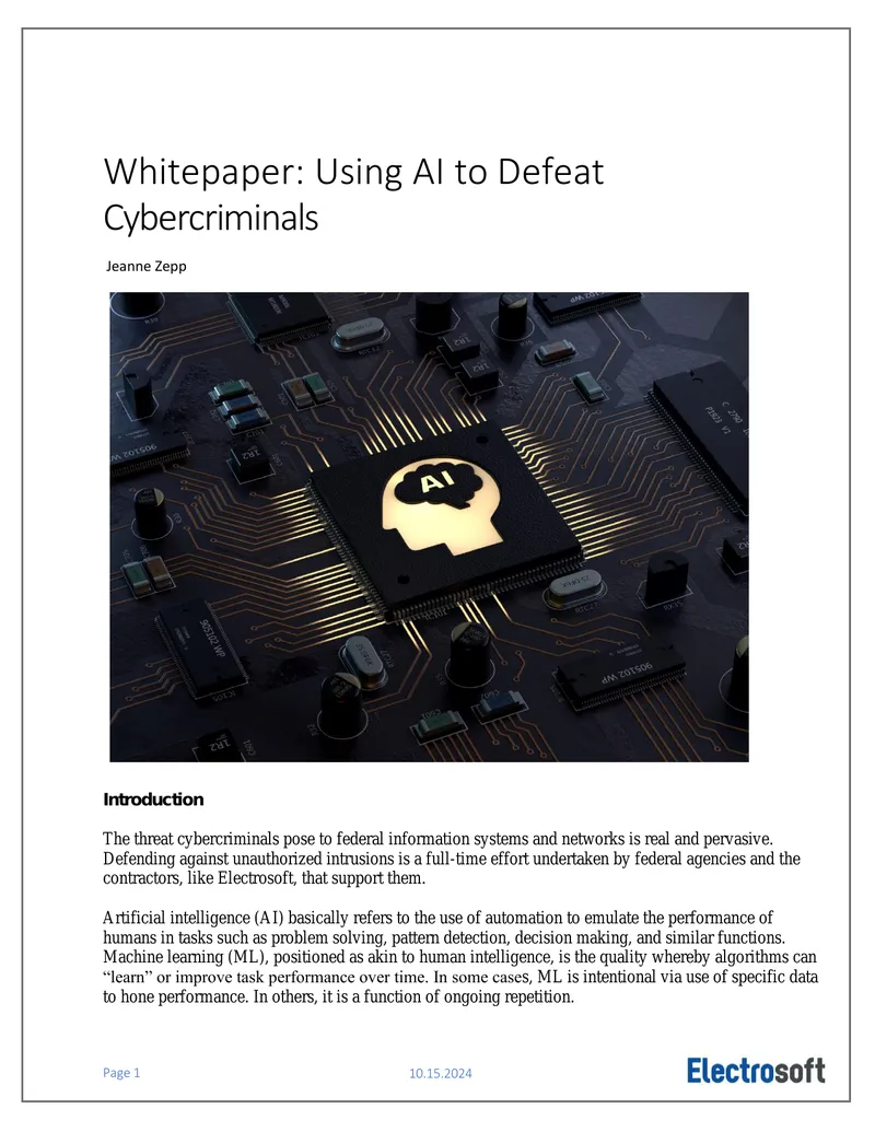 Using AI to Defeat Cybercriminals