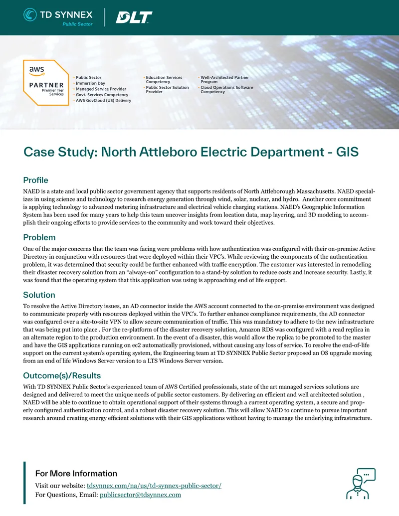 Case Study on North Attleboro Electric Department GIS