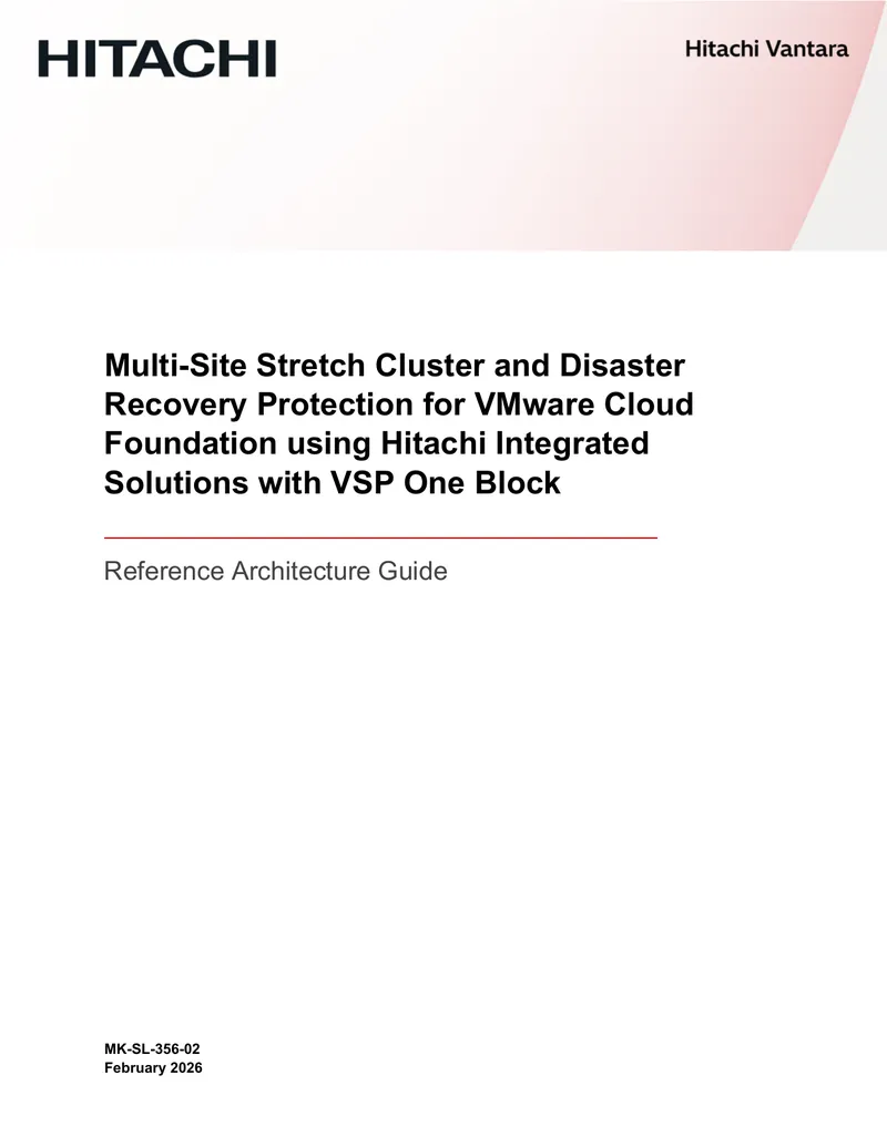 Multi-Site Stretch Cluster and Disaster Recovery Guide