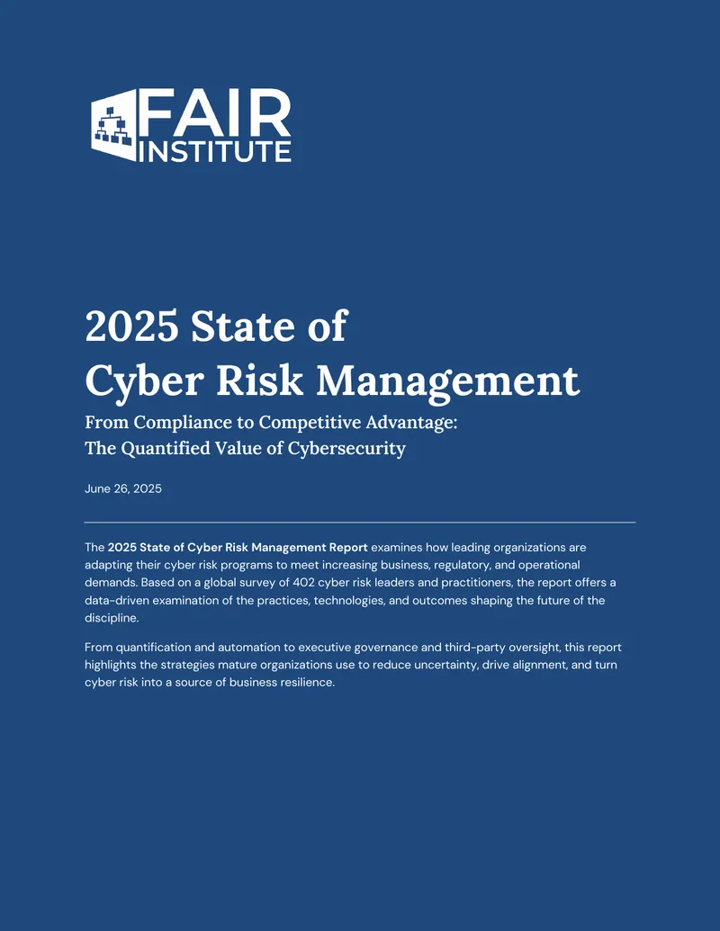 2025 State of Cyber Risk Management Report
