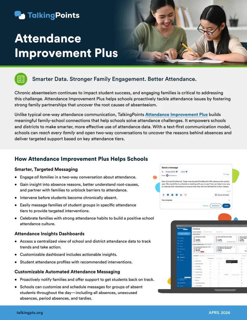 Attendance Improvement Plus Engagement Framework