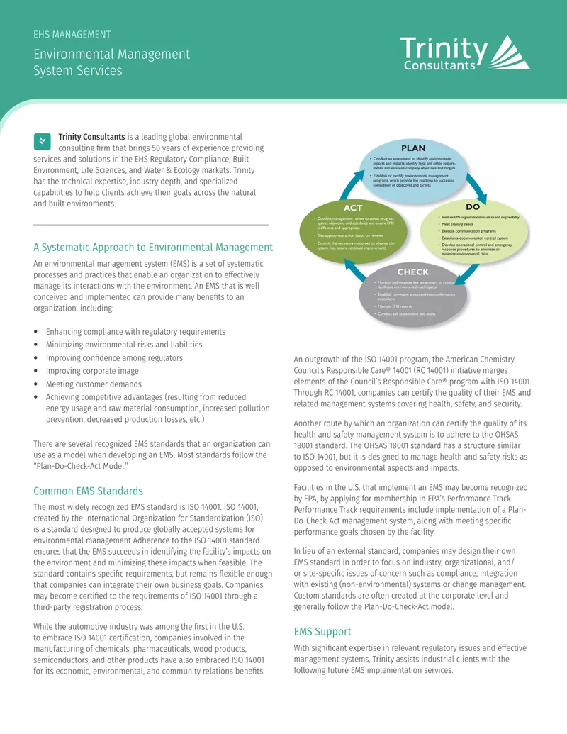 Environmental Management System Implementation Guide